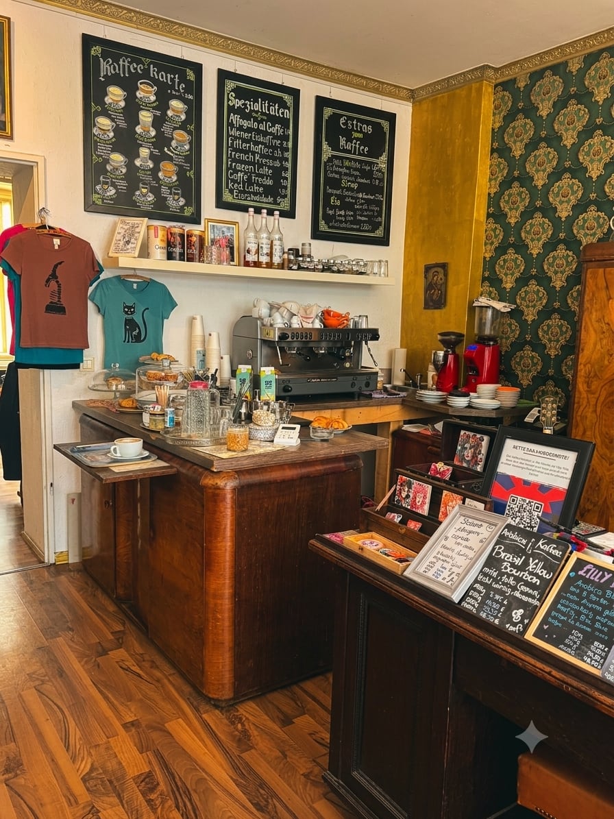 The counter, mid-afternoon